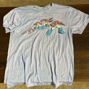 Transformers shirt sky blue